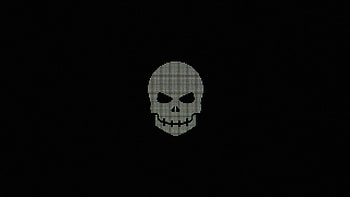Skull Minimal Pixel , skull, minimalism, minimalist, dark, black, artist, artwork, digital-art HD wallpaper
