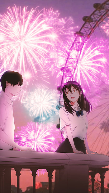KIMI NO SUIZOUO TABET, art, iwanttoeatyourpancreas, anime, new year HD phone wallpaper