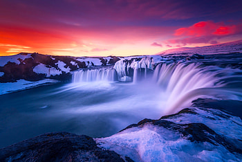 Waterfall Iceland, iceland, nature, waterfall HD wallpaper