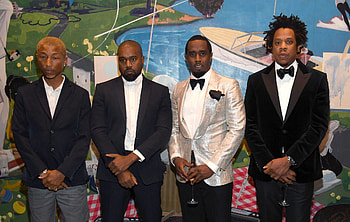 Jay-Z, Pharrell Williams, and Kanye West, P. Diddy (Sean Combs) HD wallpaper
