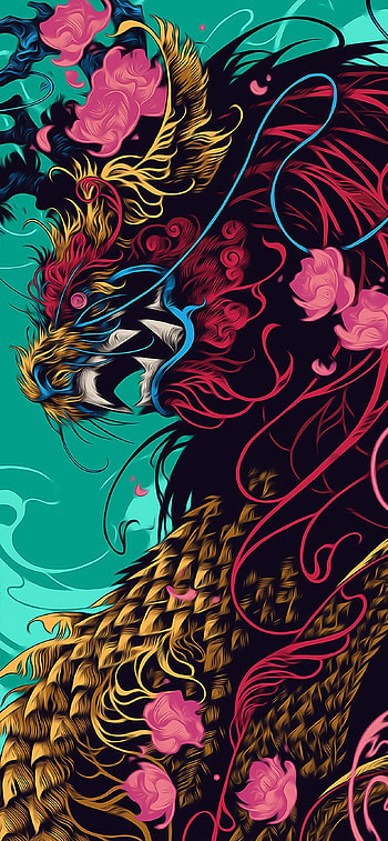 – iPad Pro 2020. Dragon , iPad pro , Abstract , Japanese Abstract Art HD phone wallpaper