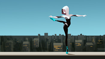 Spider Gwen Dancing , gwen-stacy, superheroes, artwork, digital-art, art HD wallpaper