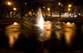 Landscape, Water, Night HD wallpaper