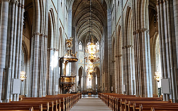 Uppsala Cathedral, Sweden, Sweden, inside, church, cathedral, gothic HD wallpaper