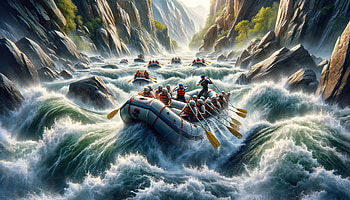 Thrilling River Rafting Adventure, rafting, Sports, water HD wallpaper