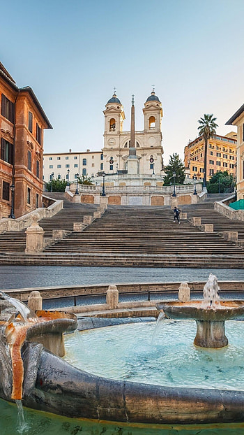 Spanish Steps, Stunning , Rome's landmarks, Beautiful backgrounds HD phone wallpaper