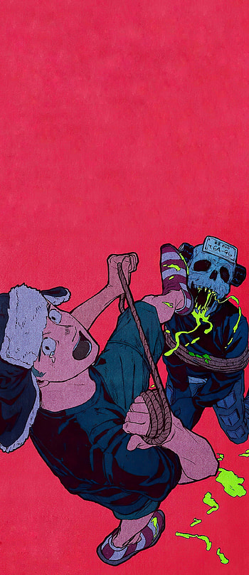 Fujita and Ebisu, doro, dorohedoro, ebisu, zombie HD phone wallpaper