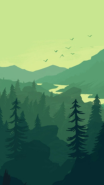 Nature Minimalist, Green Minimalist HD phone wallpaper