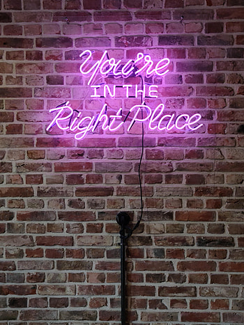 Words, Neon, Glow, Inscription, Text, Brick Wall HD phone wallpaper