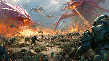Ultra — Sci-Fi Battle: Titans of the Rift, Sci Fi, sci fi battle, alien, soldier, Battlefield HD wallpaper