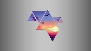 Triangles, Graphic HD wallpaper