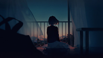 Anime Original Girl Looking Away , anime-girl, anime, artist, artwork, digital-art HD wallpaper