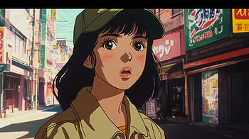 Retro Anime Girl, Anime, anime girl, retro anime, street, woman HD wallpaper