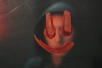 Silhouette, Miscellanea, Miscellaneous, Blur, Smooth, Paint, Smile HD wallpaper