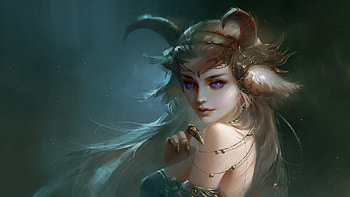 Demon Beautiful Girl, anime, anime-girl, demon HD wallpaper