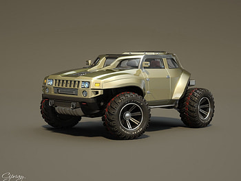 Hummer HB concept, tuning, hb, hummer, car HD wallpaper