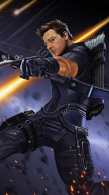 Hawkeye, , Artistic representation, Marvel character HD phone wallpaper