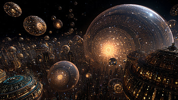 Spheres of Tomorrow — Futuristic Cityscape, Sci Fi, sci fi city, sphere, futuristic city HD wallpaper