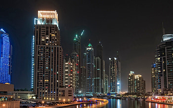 Cities, Yachts, Pier, Dubai, Skyscrapers HD wallpaper
