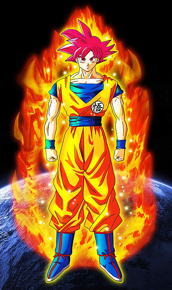 Super Goku, Legendary Saiyan, Epic , Powerful aura HD phone wallpaper
