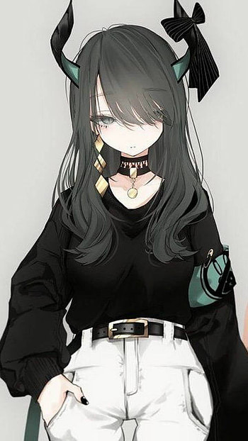 Cute Anime Demon Girl, Anime Demon Girl Aesthetic HD phone wallpaper