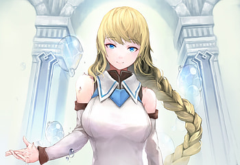 Beautiful, blue eyes, anime girl, original HD wallpaper