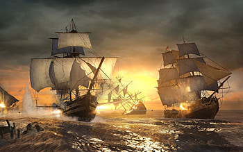 Jackdaw Ship, Assassins Creed 4 Black Flag, Ship Combat HD wallpaper