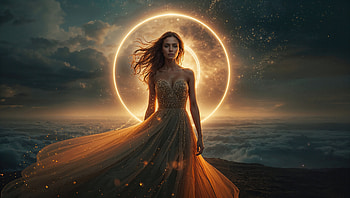 Goddess Of The Horizon, girl, horizon, artist, artwork, art, digital-art, ai, deviantart HD wallpaper