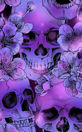 Skull, magenta, pink HD phone wallpaper