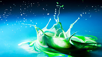 Macro, Spray, Splash, Paint, Shadow HD wallpaper