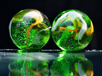 Grass, Transparent, 3D, Balls HD wallpaper