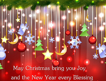 May christmas bring you joy, greeting, christmas, joy, new year, wish, blessing HD wallpaper