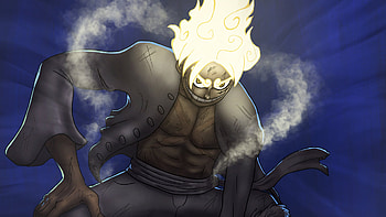 Gear 5 Monkey D. Luffy Blue Background One Piece HD wallpaper