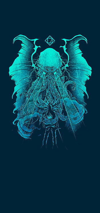 Blue devil, Mystery HD phone wallpaper