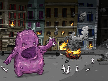 Art, Crowd, Situation, Bringing, Reduction, Set Fire, Lit HD wallpaper