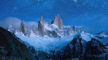Night In Mountains, nature, mountains HD wallpaper