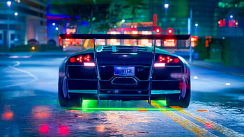 Sports, Cars, Road, Car, Machine, Neon, Backlight, Illumination, Sports Car HD wallpaper