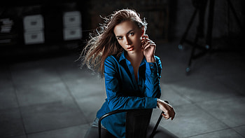 Brunette Light Focus Girl, brunette, girls, model HD wallpaper