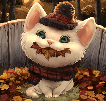 :D, dog, amanda anderson, cute, autumn, leaf, funny, tona, caine, fantasy HD wallpaper
