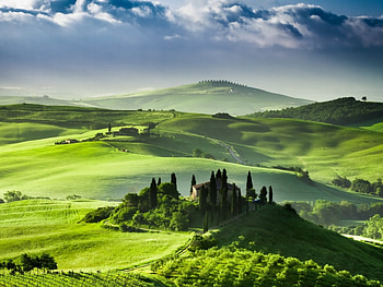 Landscape, Nature, Fields HD wallpaper