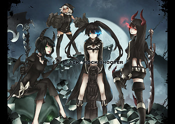 Black rock shooter, shooter, black, rock HD wallpaper