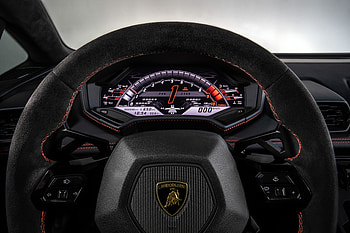 Lamborghini Huracan EVO, interior cockpit, 2019 HD wallpaper