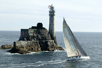 Nature, Sea, Rock, Lighthouse, Sailboat, Sailfish, Tourists, Excursion HD wallpaper