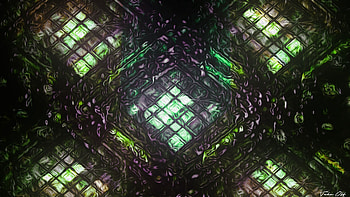 Abstract, Fractal, Glow, Distortion HD wallpaper
