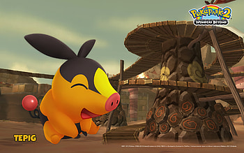 Crag Area: Tepig, tepig, crag area, pokemon, pokepark HD wallpaper