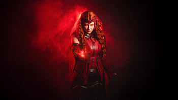 Scarlet Witch Dark Enchantress, scarlet-witch, superheroes, cosplay HD wallpaper