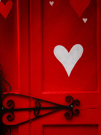 Love, Romance, Heart, Door HD phone wallpaper