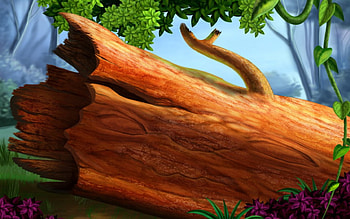 Nature, blue, art, trunk, orange, tree, purple, fantasy, flower, green HD wallpaper