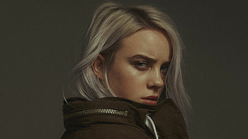 Billie Eilish, Cool, White hair, Screensavers HD wallpaper