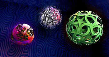 3D, Form, Forms, Balls, Sphere, Spheres, Weaving, Braiding HD wallpaper